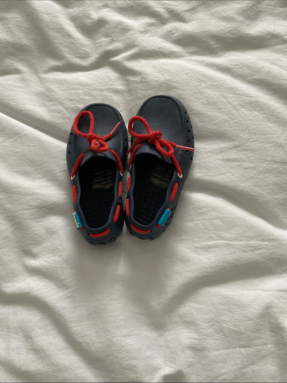 Navy and Red Jefferson-style Water Shoes